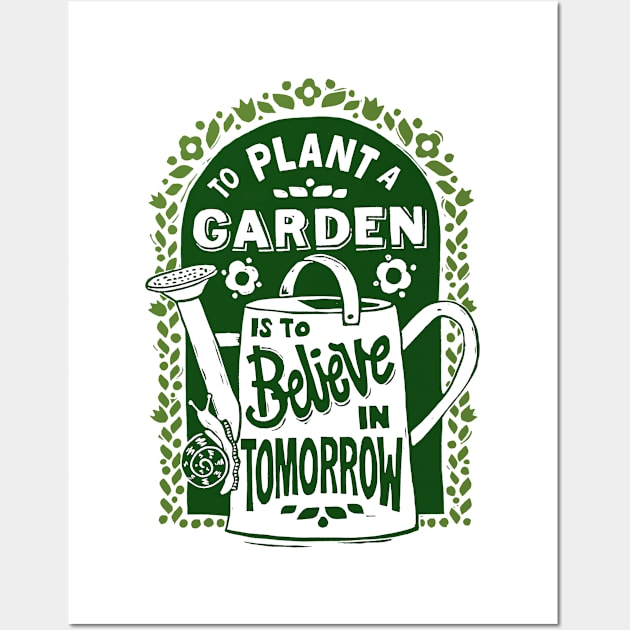 Plant a Garden Wall Art by Woah there Pickle